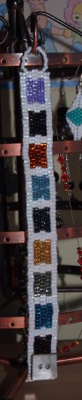 14) Bracciale bianco miyuki 10/0